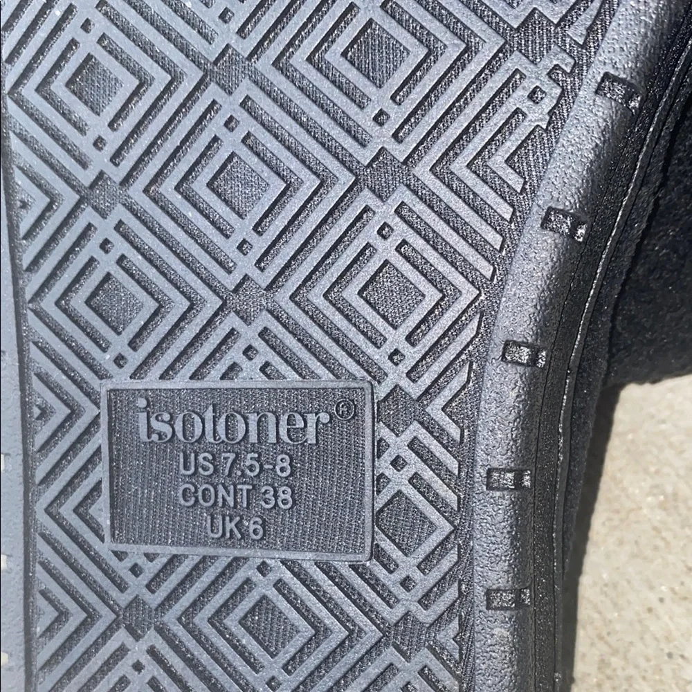 Isotoner Black Women's Slippers - Picture 7 of 7